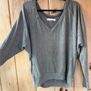 FREE PEOPLE | Lightweight Waffle Knit Sweater - Olive